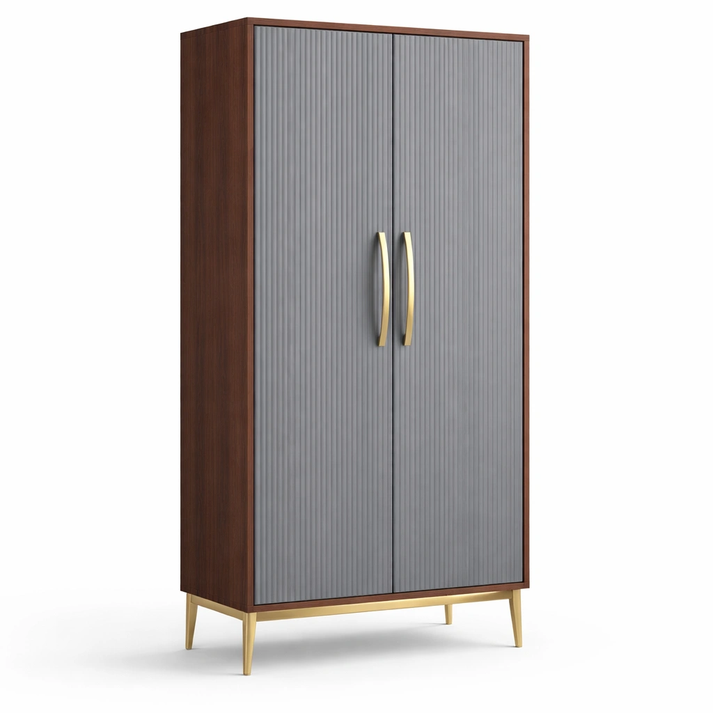 Kleiderschrank im modernen Design mit Metallbeinen-Olvique